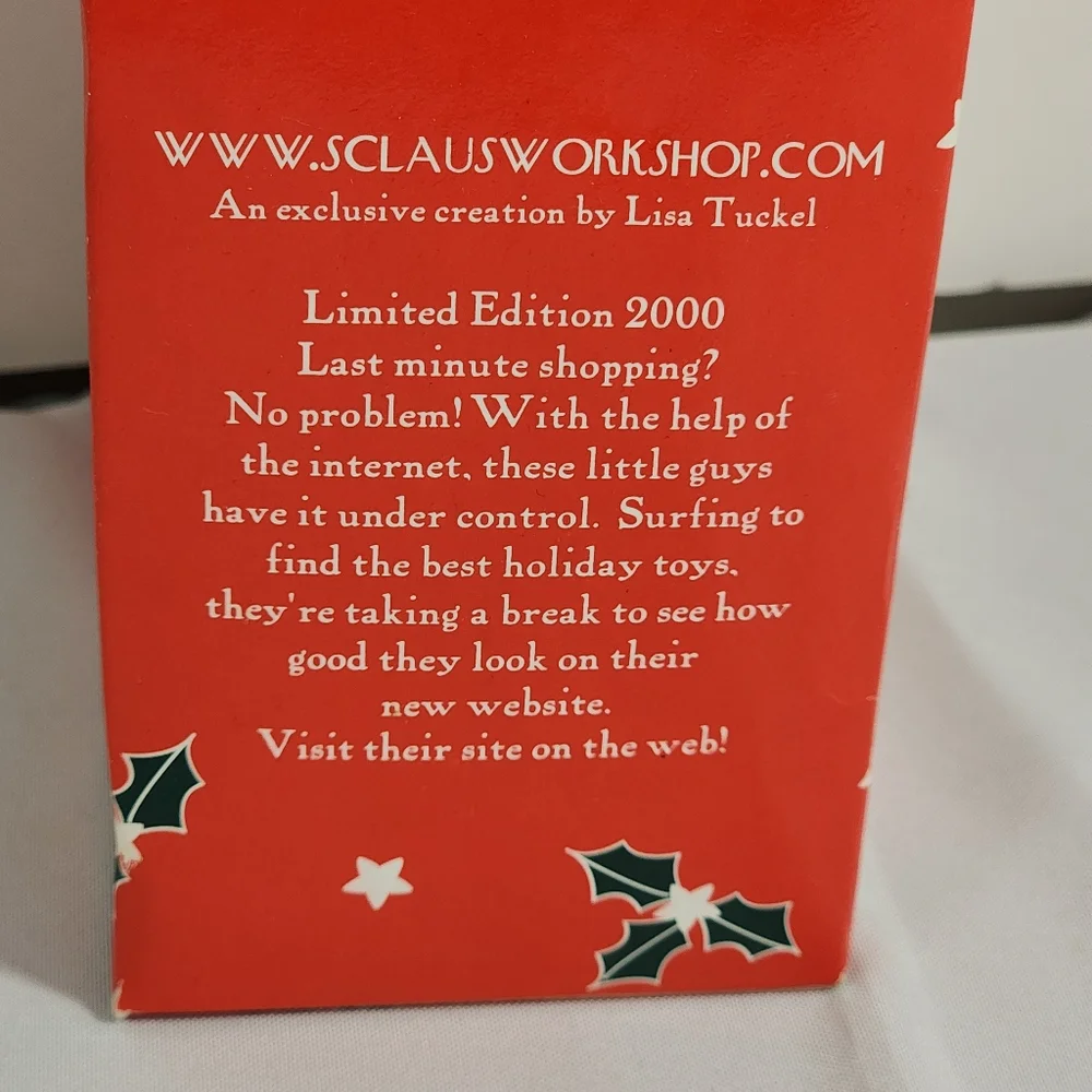 Vintage Y2K 2000 Eckerd Elf on A Computer Christmas Ornament Limited EDITION